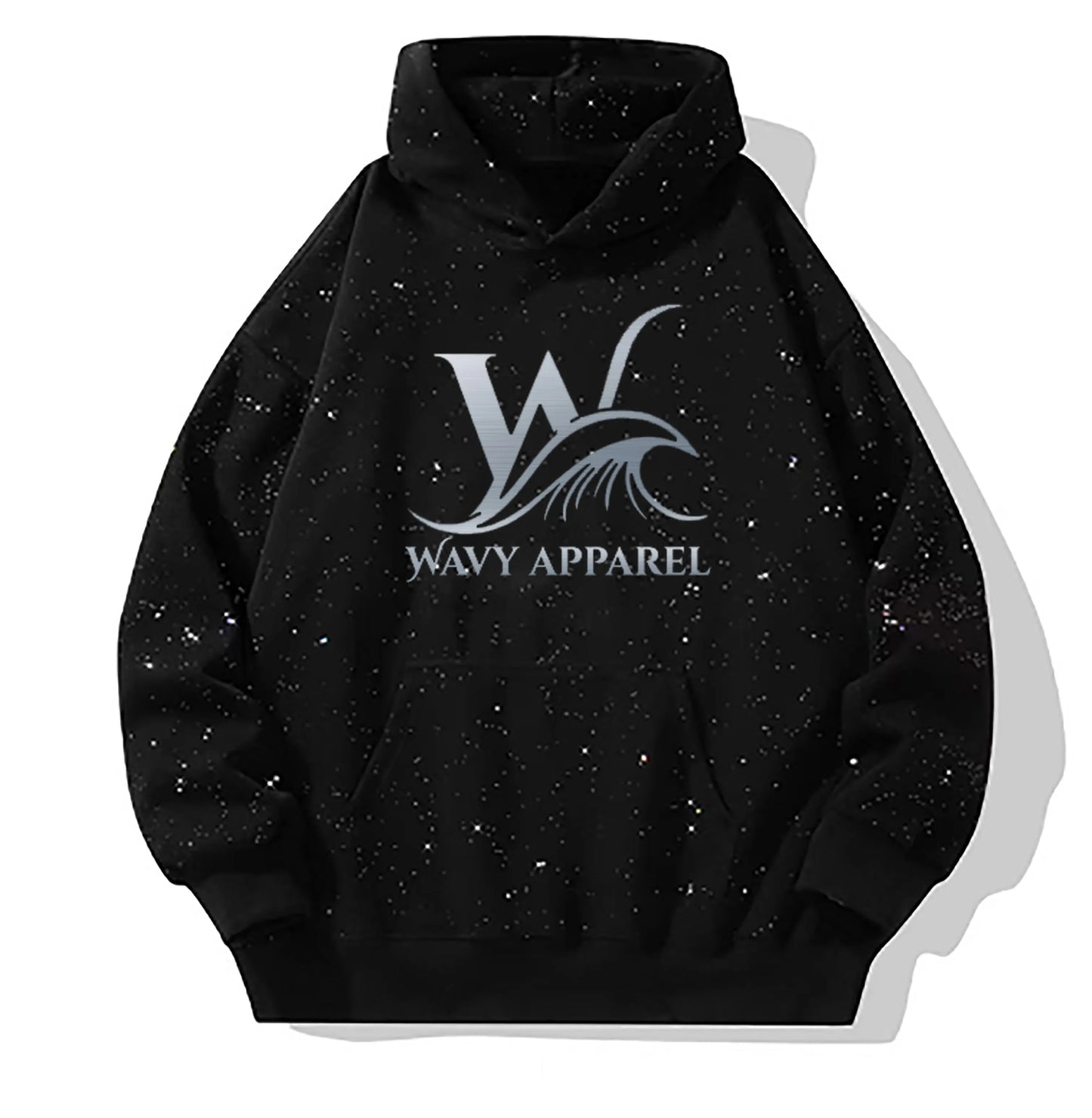 Black Wavy Apparel Hoodie